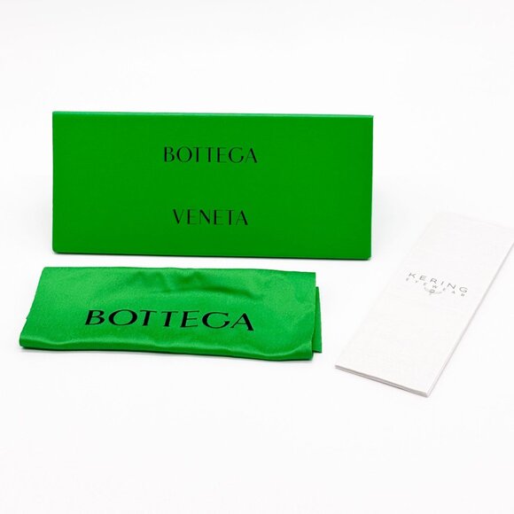 NEW BOTTEGA VENETA EYEGLASSES BV1024O 005 SQUARE BEIGE TRANSPSRENT UNISEX EYEWEA - Picture 6 of 6